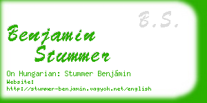 benjamin stummer business card
